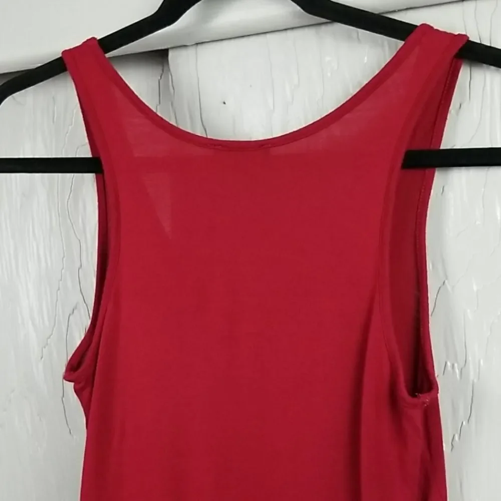 🖤5/$20🖤 EXPRESS.. red ruffled tank - Picture 6 of 10